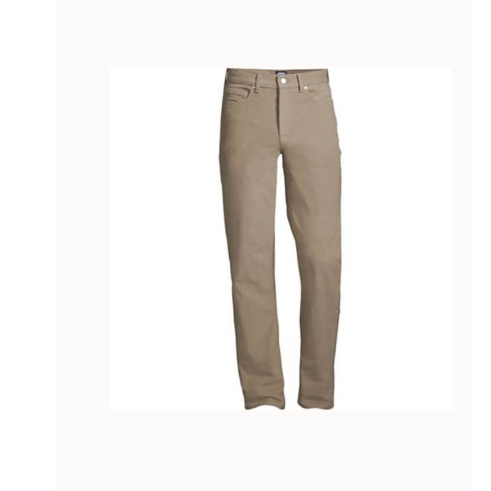 Lands' End Men's 34 x 30 Corduroy pants Traditional Stretch beige tan cords new